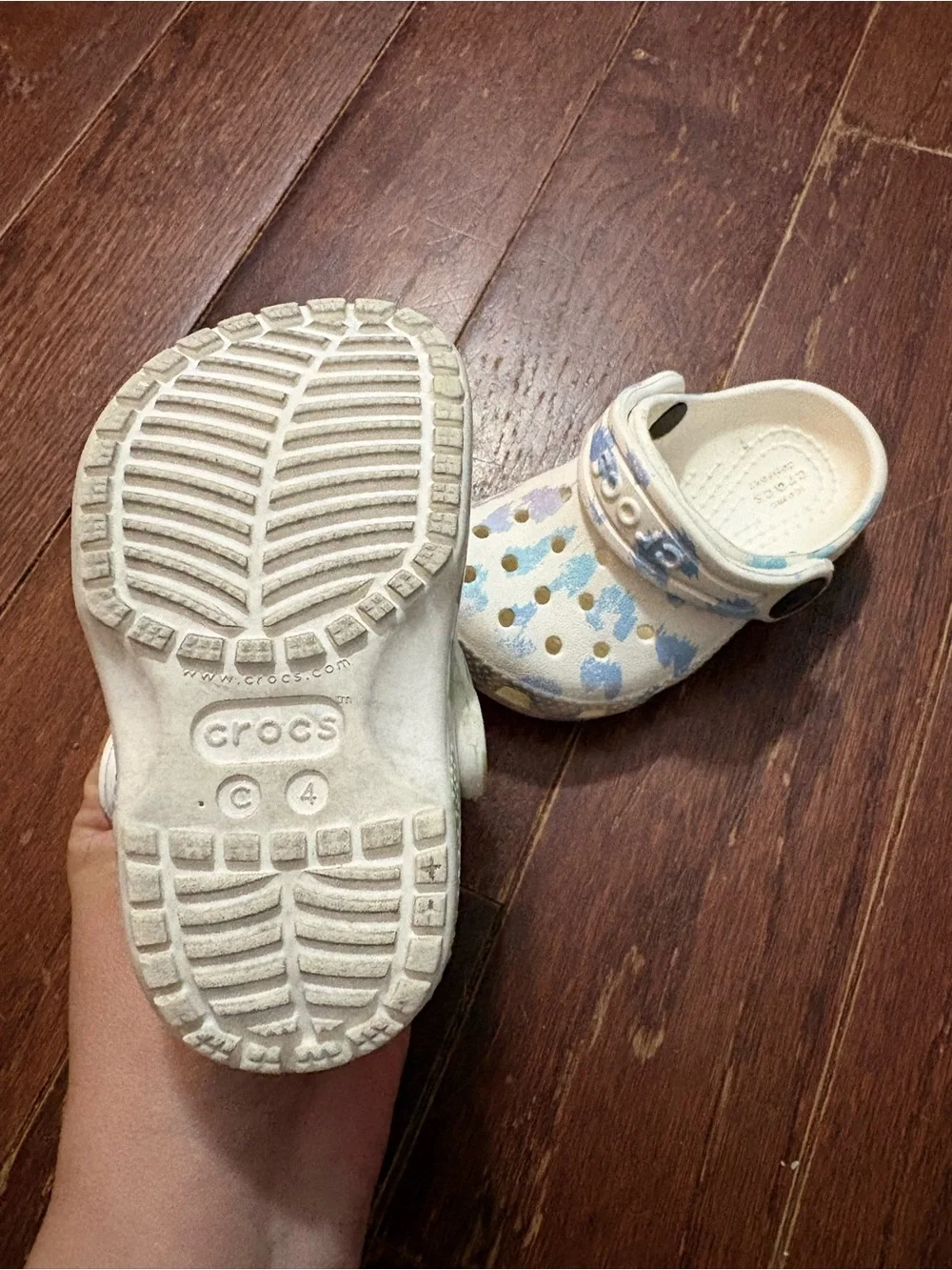 CROCS Kids Clog in Pastel Blue, Green & Lavender
